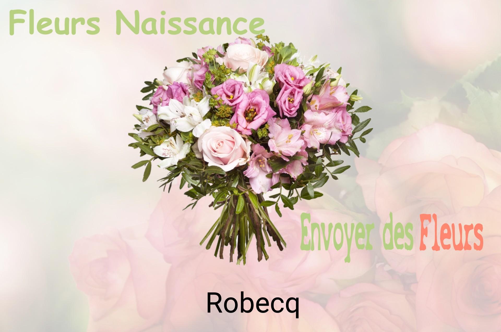 Bouquet de fleurs de naissance livré à Robecq